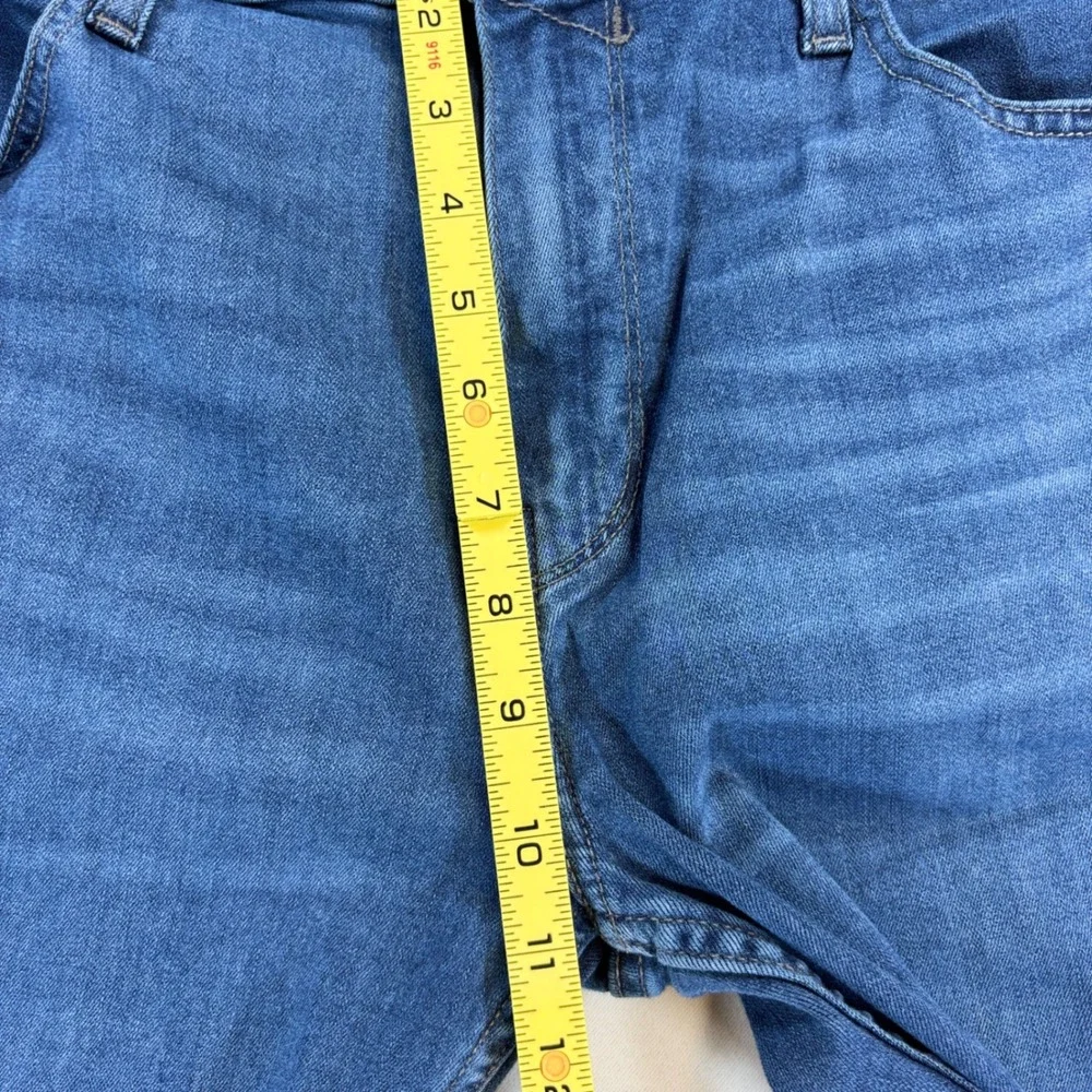 Paige Federal Slim Straight Jeans Mens 36x32 Medium Wash Blue Stretch Casual